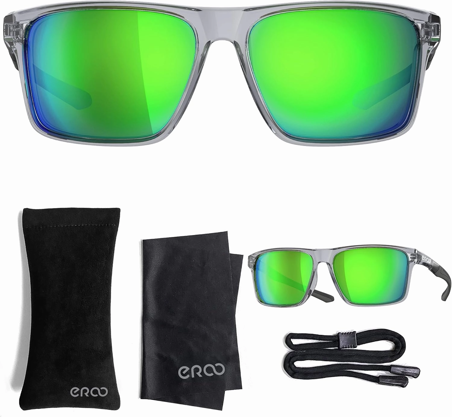 EAZYRUN ER00 HD Polarized Sunglasses for Women Men, Fishing Running Driving Hiking golf Outdoor Sports