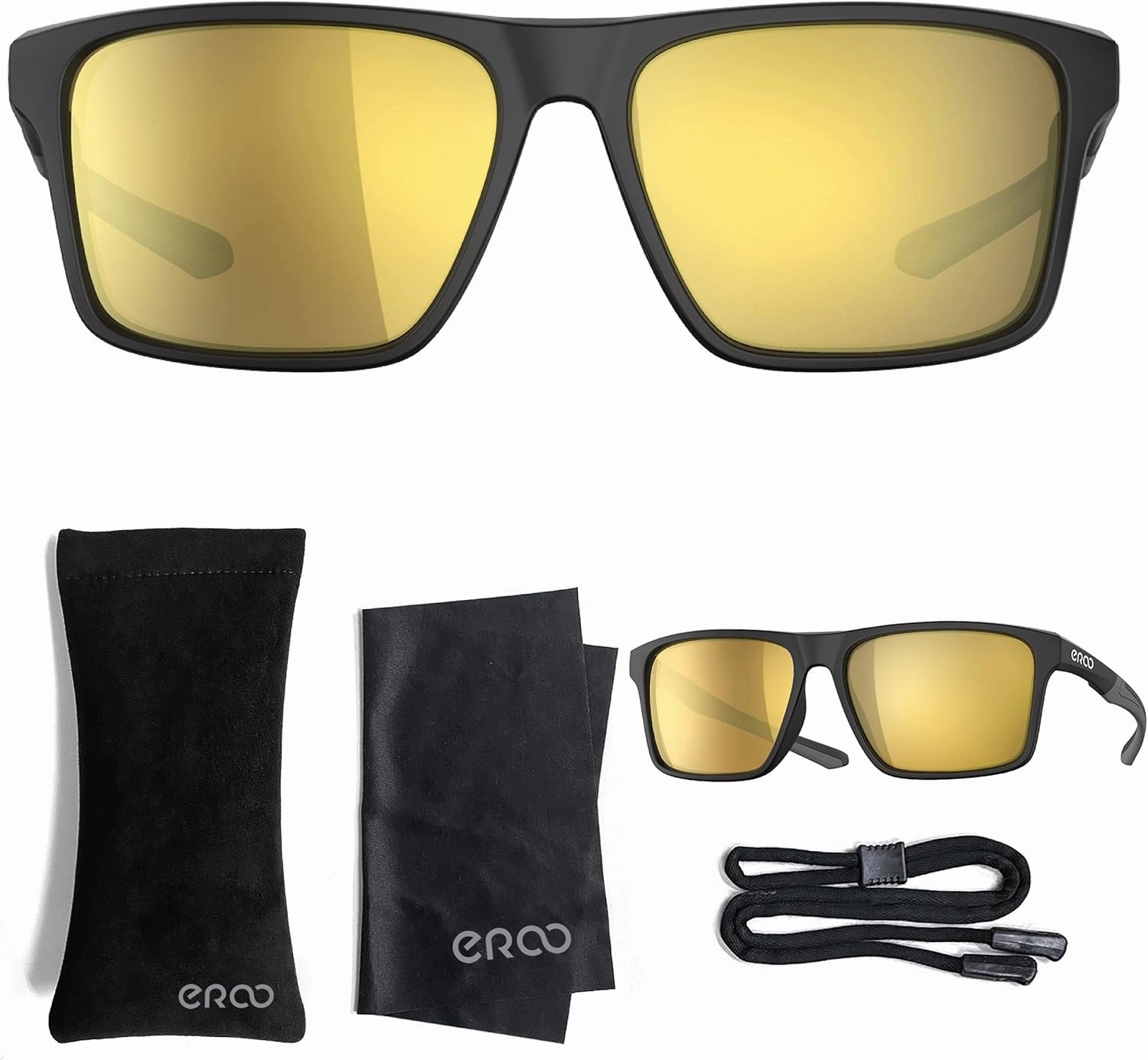EAZYRUN ER00 HD Polarized Sunglasses for Women Men, Fishing Running Driving Hiking golf Outdoor Sports