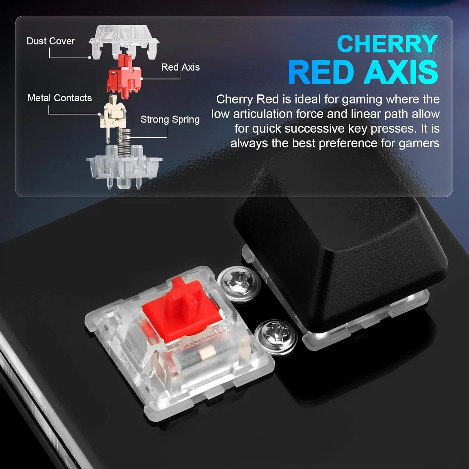 Ecarke Black 2-Key OSU Hot Swap Game Keyboards USB Wired RGB Mechanical Keypad,Autonomous Programming Macro with Software Switches