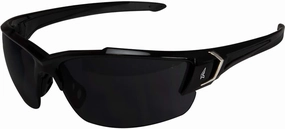 Edge SDK116-G2 Khor G2 Wrap-Around Safety Glasses, Anti-Scratch, Non-Slip, UV 400, Military Grade, ANSI/ISEA & MCEPS Compliant, 5.04" Wide, Black Frame/Smoke Lens