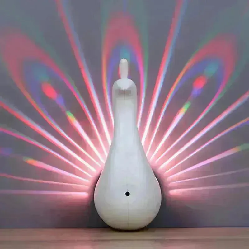 Enchanting Peacock Projection Lamp
