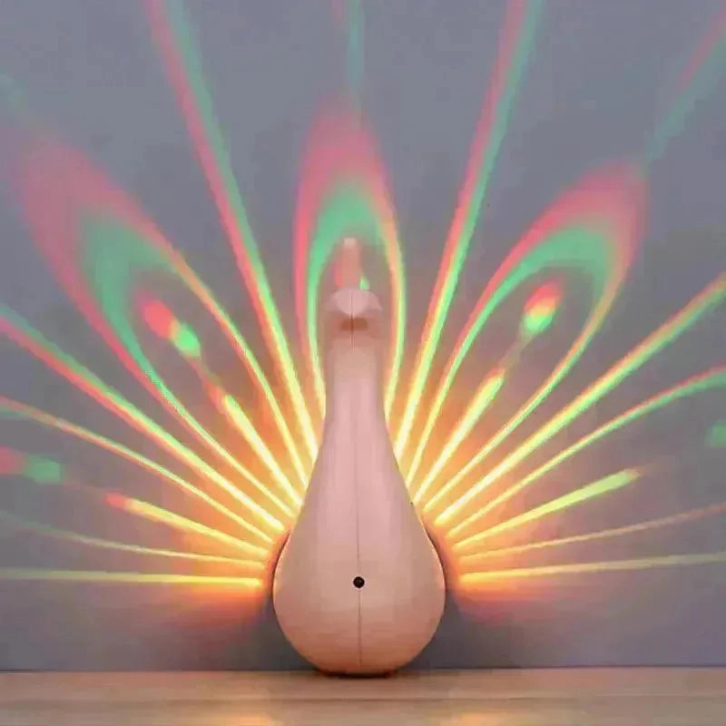 Enchanting Peacock Projection Lamp