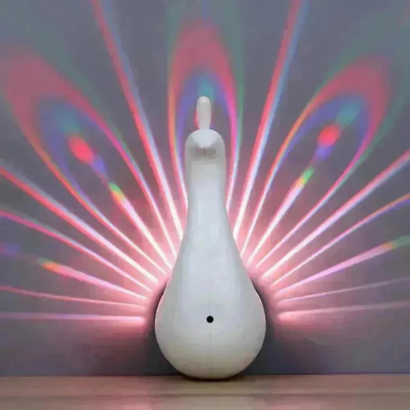 Enchanting Peacock Projection Lamp
