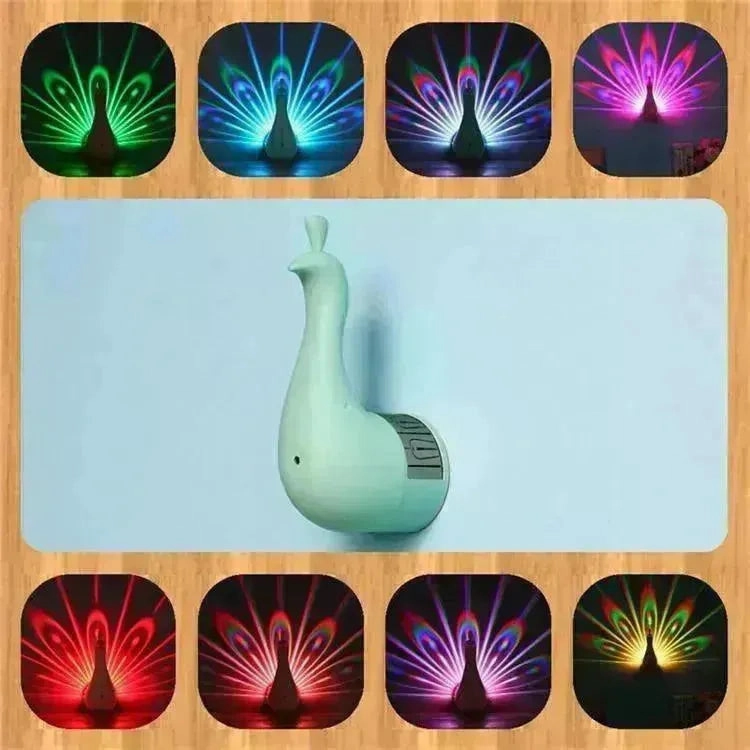 Enchanting Peacock Projection Lamp