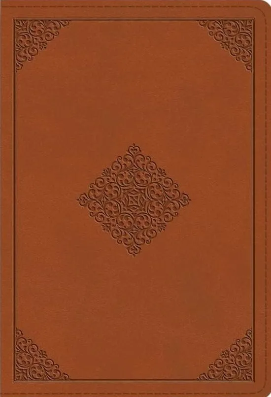 ESV Large Print Compact Bible (TruTone®, Terracotta, Ornament Design)