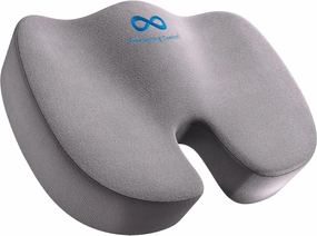 Everlasting Comfort Doctor Recommended Memory Foam Seat Cushion for Office Chairs & Car Seat - Ergonomic Office Desk Accessories for Tailbone Pain Relief, Sciatica & Back Support