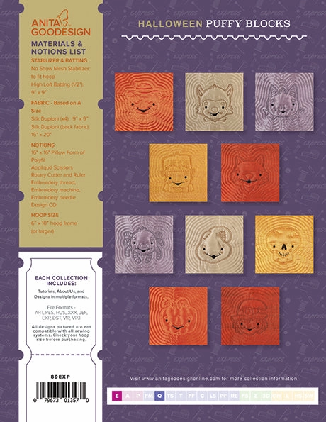 EXPRESS -  PROJECT 89 - Halloween Puffy Blocks