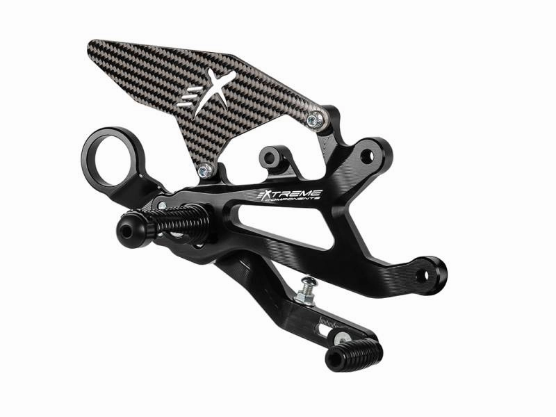 Extreme Components Rearset BMW S1000RR 15-19 STD/GP black w carbon