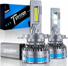 FAHREN H4/9003 Bulbs, Upgraded 120W 40000LM Bright Fog Lighting Bulb, 6500K Cool White IP68 Waterproof,Quick Installation, Pack of 2