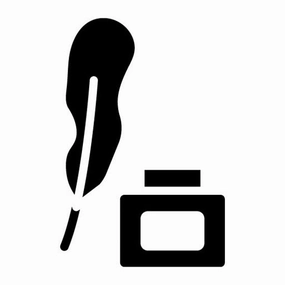 Feather Glyph Icon