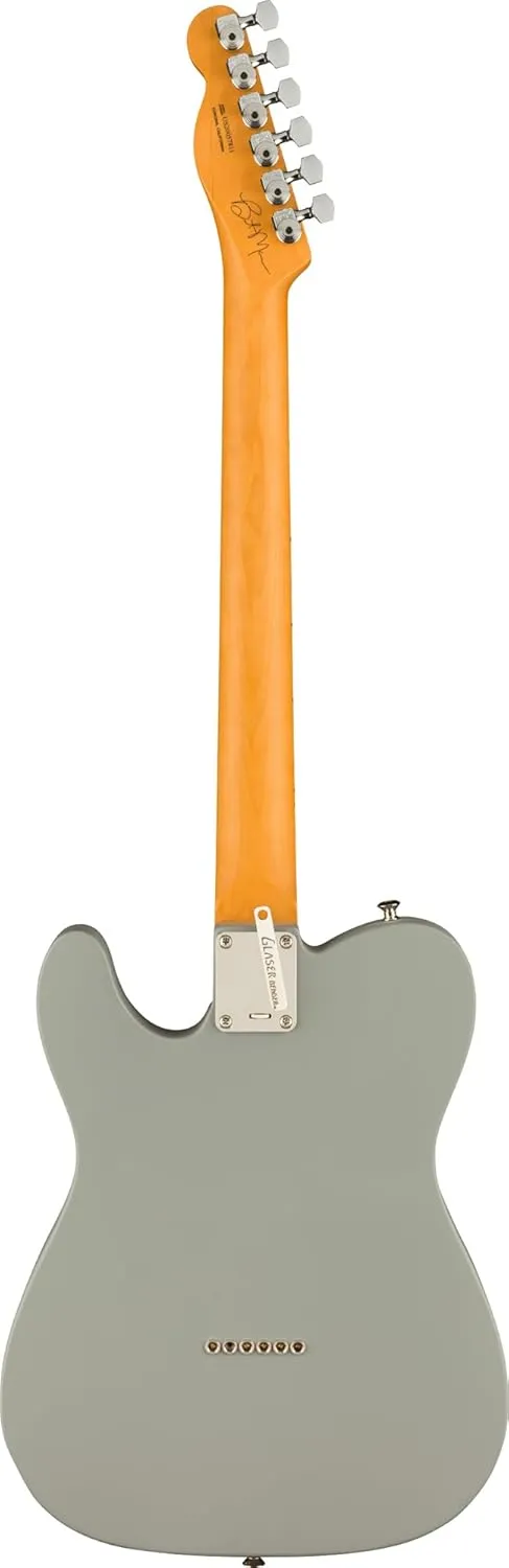 Fender Brent Mason Telecaster - Primer Gray Bundle with Deluxe Black Hard Case, Cable, Strap and Guitar Cleaning Kit