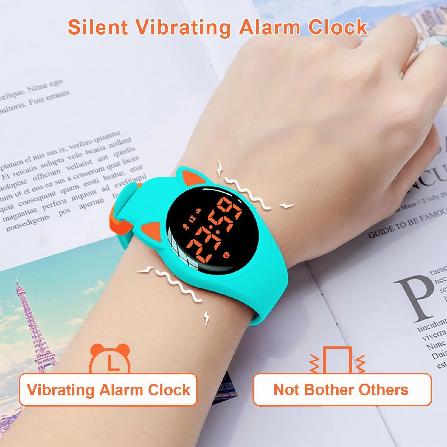 Fitness Tracker Pedometer Watch, No App No Phone Required, USB Charge 1 Hour for 20 Days Use, IP68 Waterproof Digital Watch with Alarm Clock Timer Distance Step Tracker for Kid Teen Boys Girls