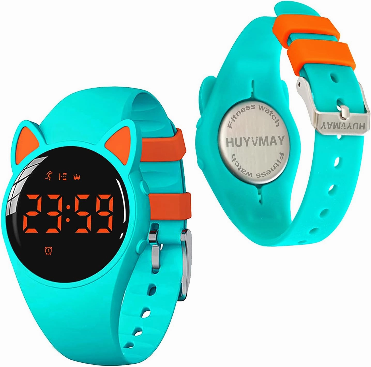 Fitness Tracker Pedometer Watch, No App No Phone Required, USB Charge 1 Hour for 20 Days Use, IP68 Waterproof Digital Watch with Alarm Clock Timer Distance Step Tracker for Kid Teen Boys Girls