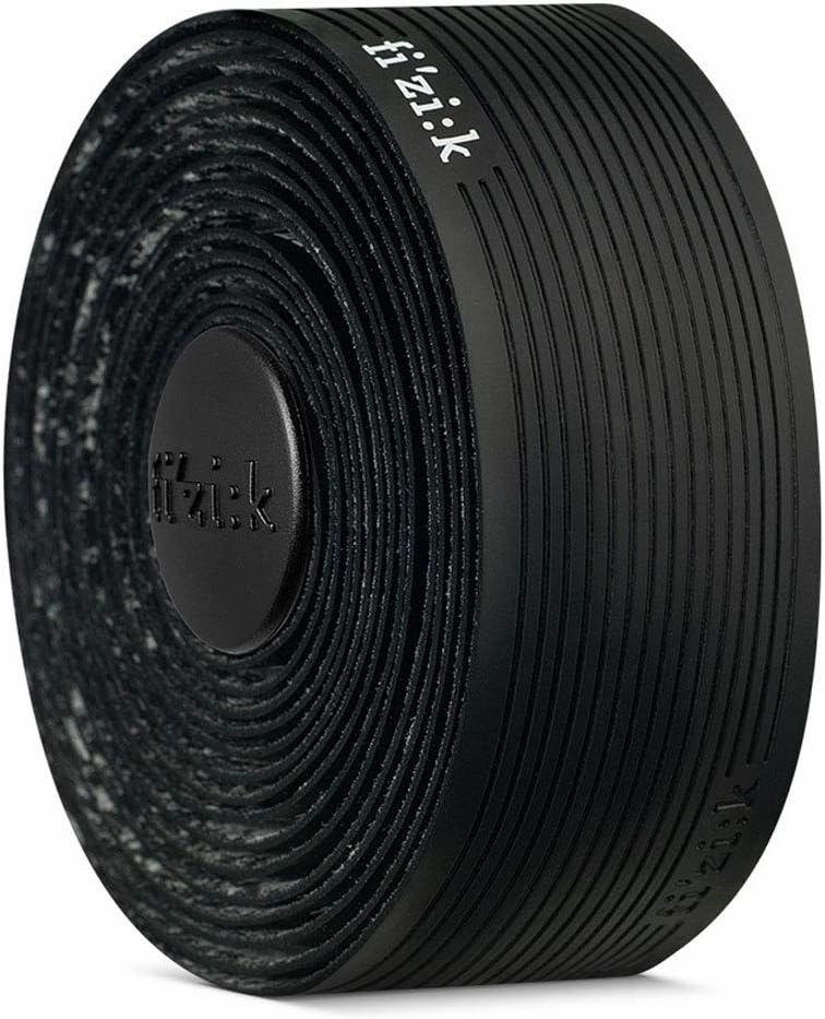 Fizik Vento Microtex Tacky,Road Cycling Racing bar Tape, Black, 2mm