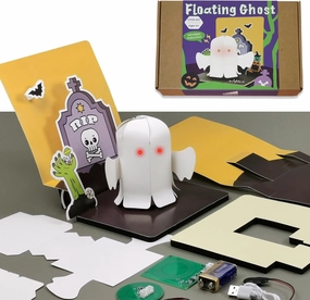Floating Ghost STEM Kits for Kids Age 8-10 5-8, Cool Gadgets 3D Greeting Gift Card, DIY Toys for Learning Wireless Illuminated, Arts and Crafts for Kids Activities, Educational Science Kits