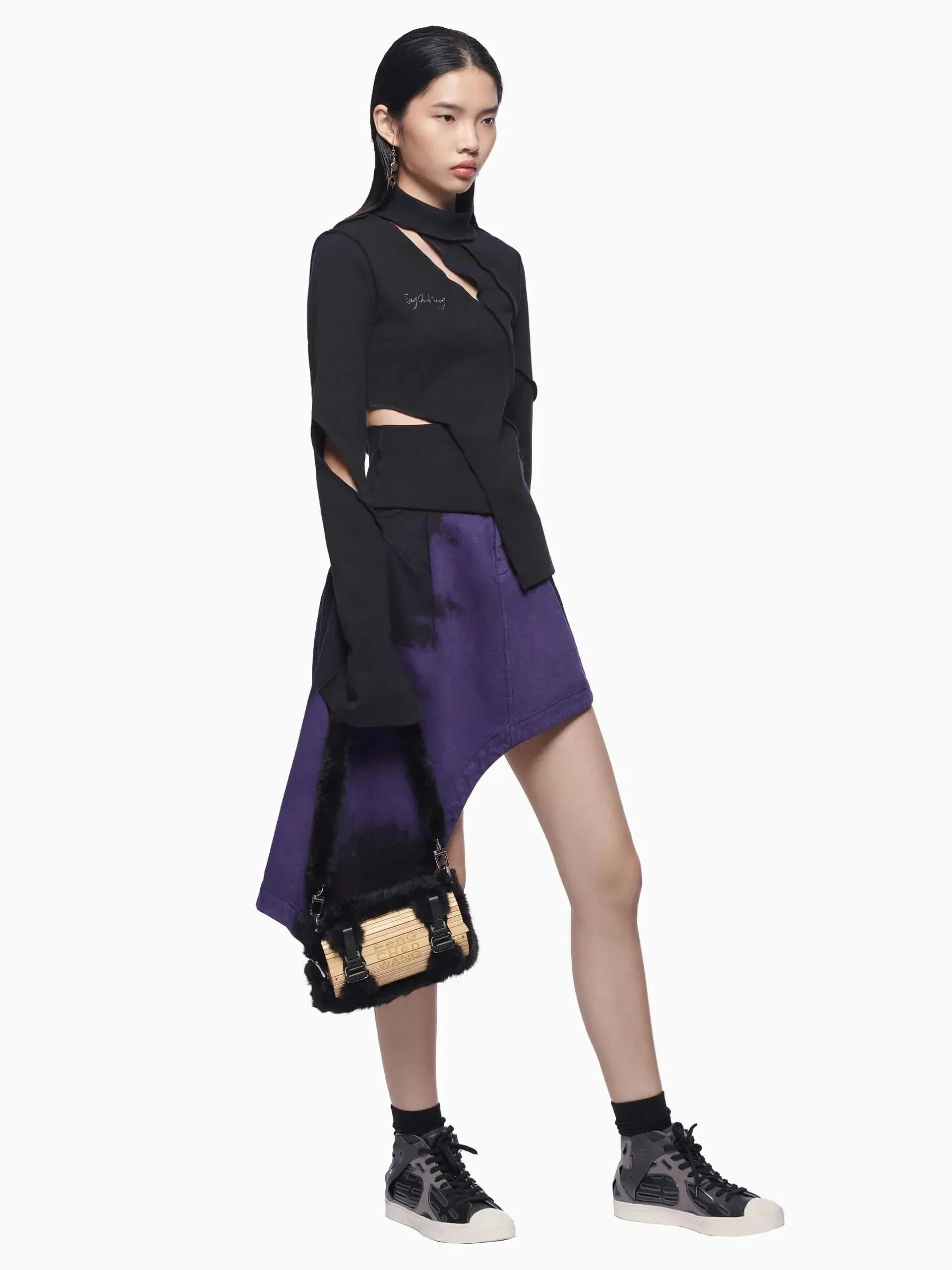 Fluffy Bamboo Bag Black