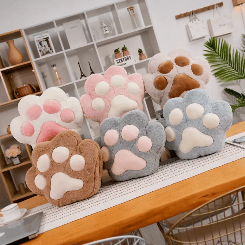 Fluffy Bear Paw Hand Warmer - Cozy Plush Heating Pad