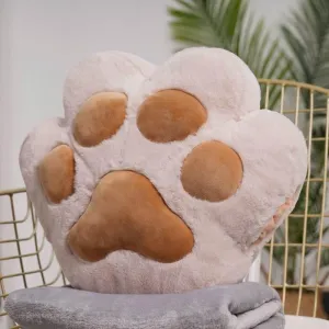 Fluffy Bear Paw Hand Warmer - Cozy Plush Heating Pad