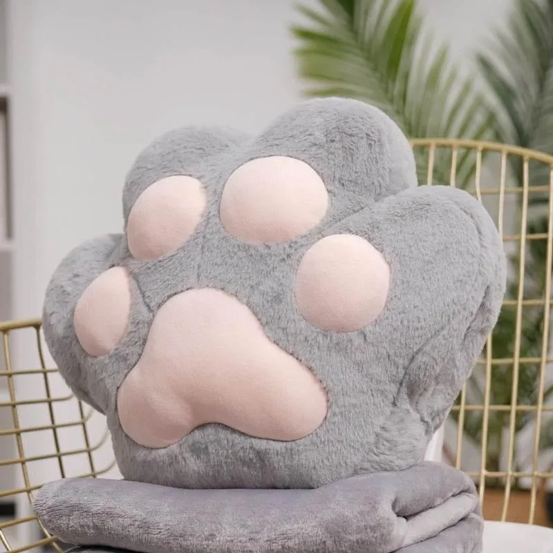 Fluffy Bear Paw Hand Warmer - Cozy Plush Heating Pad