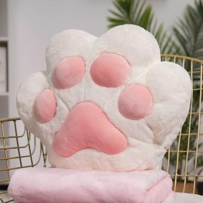 Fluffy Bear Paw Hand Warmer - Cozy Plush Heating Pad