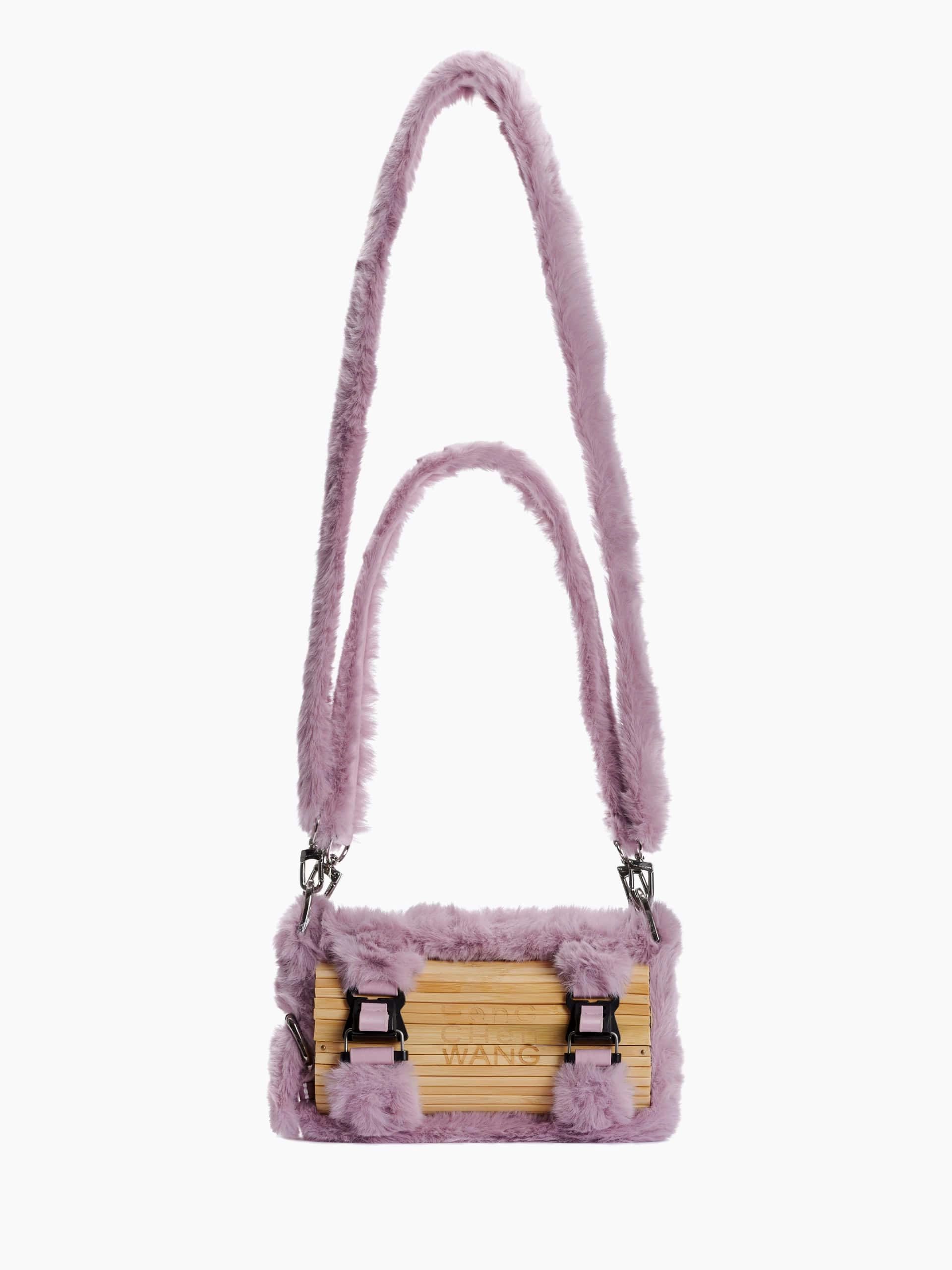 Fluffy Bamboo Bag Purple
