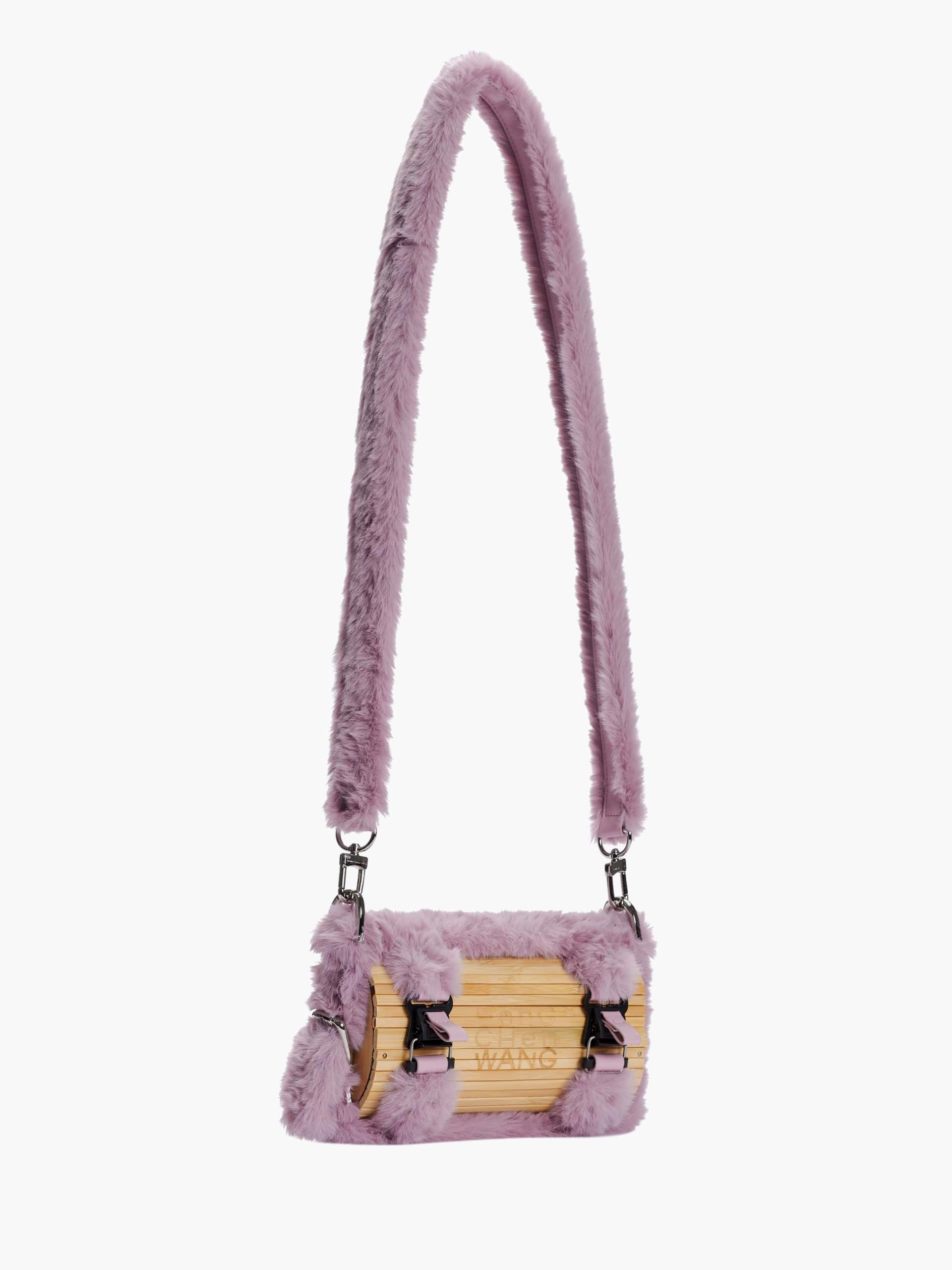 Fluffy Bamboo Bag Purple