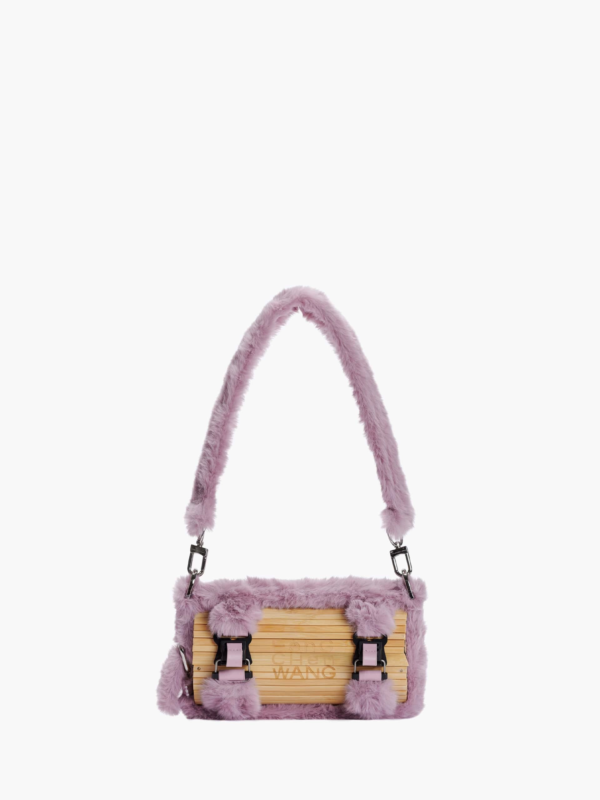 Fluffy Bamboo Bag Purple