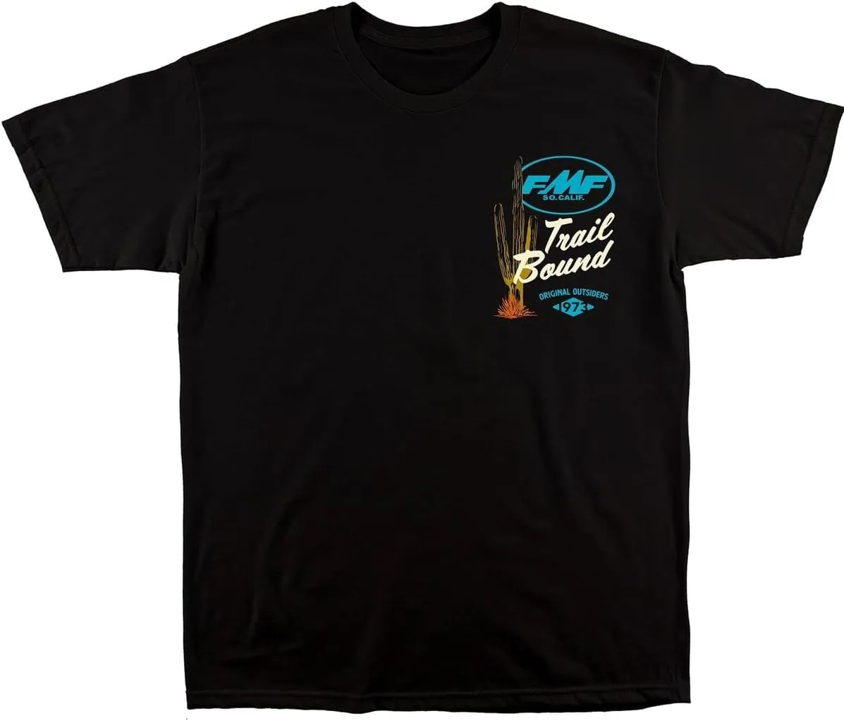 FMF Trailbound Mens Short Sleeve T-Shirt Black MD