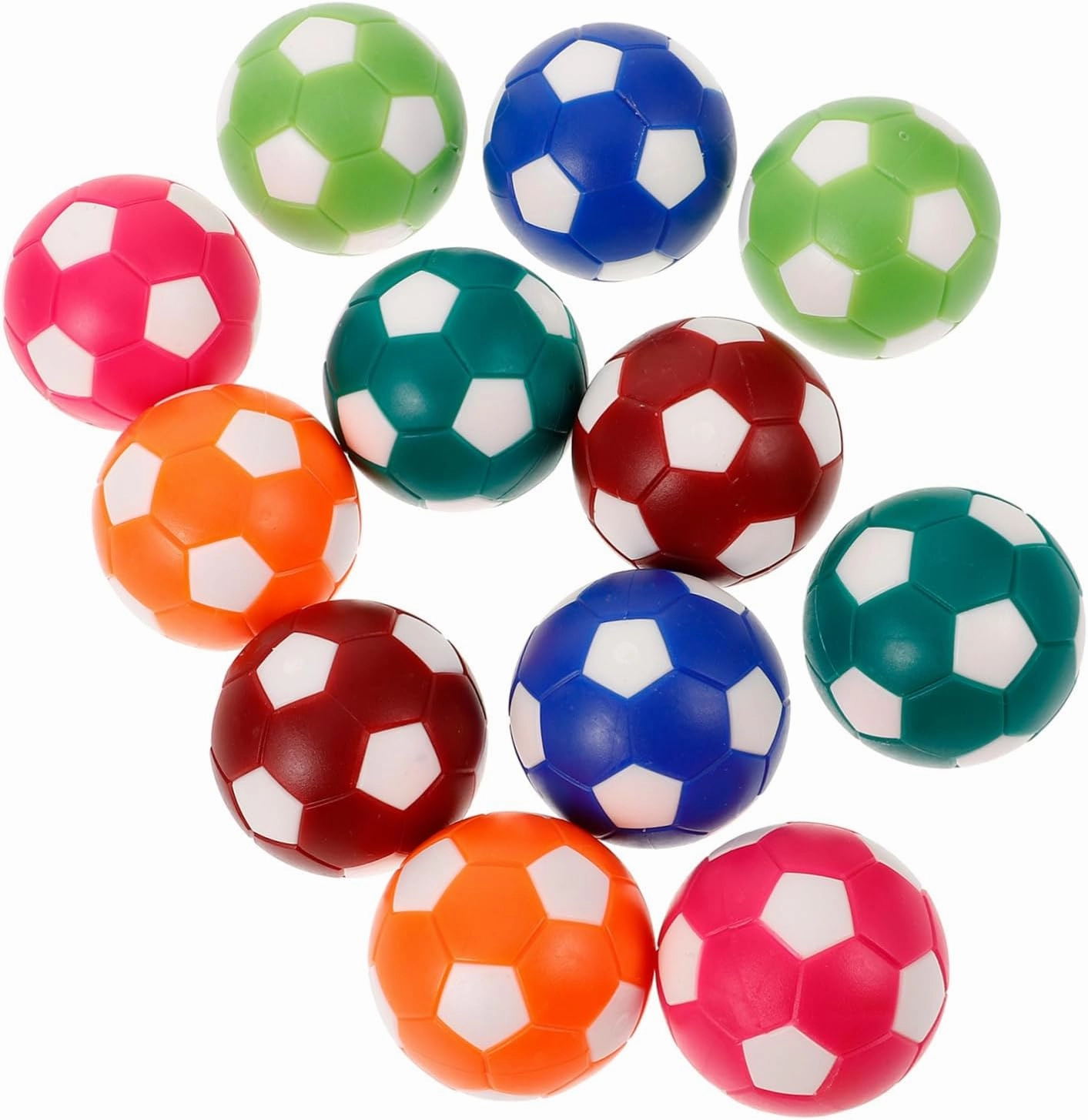 Foosball Ball Replacement Set 12 Pack Table Football Balls for Desktop Football Game Foosball Parts