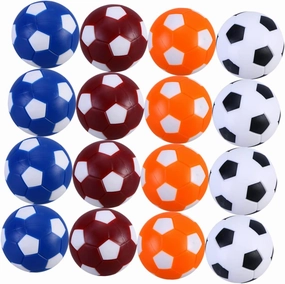 Foosball Tabletop Accessories 16pcs 36mm Plastic Foosballs Replacement Soccer Balls Set Random