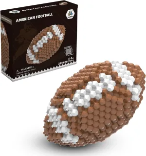 Football Block Set, Adults challenging STEM Block Decoration, Miniature 3D Educational Toys for 14 Years and Above, (223 Pieces)