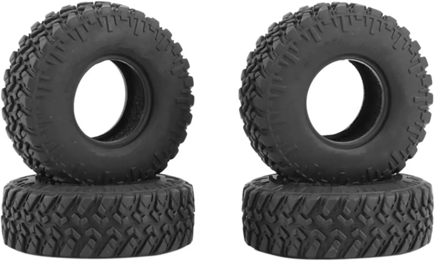 for Axial for SCX24 for Gladiator 1.0" Soft Rubber Mud for Terrain Wheel Tires for 1/18 1/24 RC Crawler Car Upgrade Part Rc Car Tires