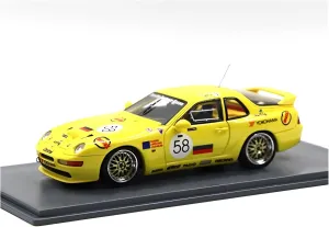 for Porsche 968 Turbo RS 24h 1993 1 43 Resin Racing Car Model Decoration Ornaments Non-Remote App Controlled Toys