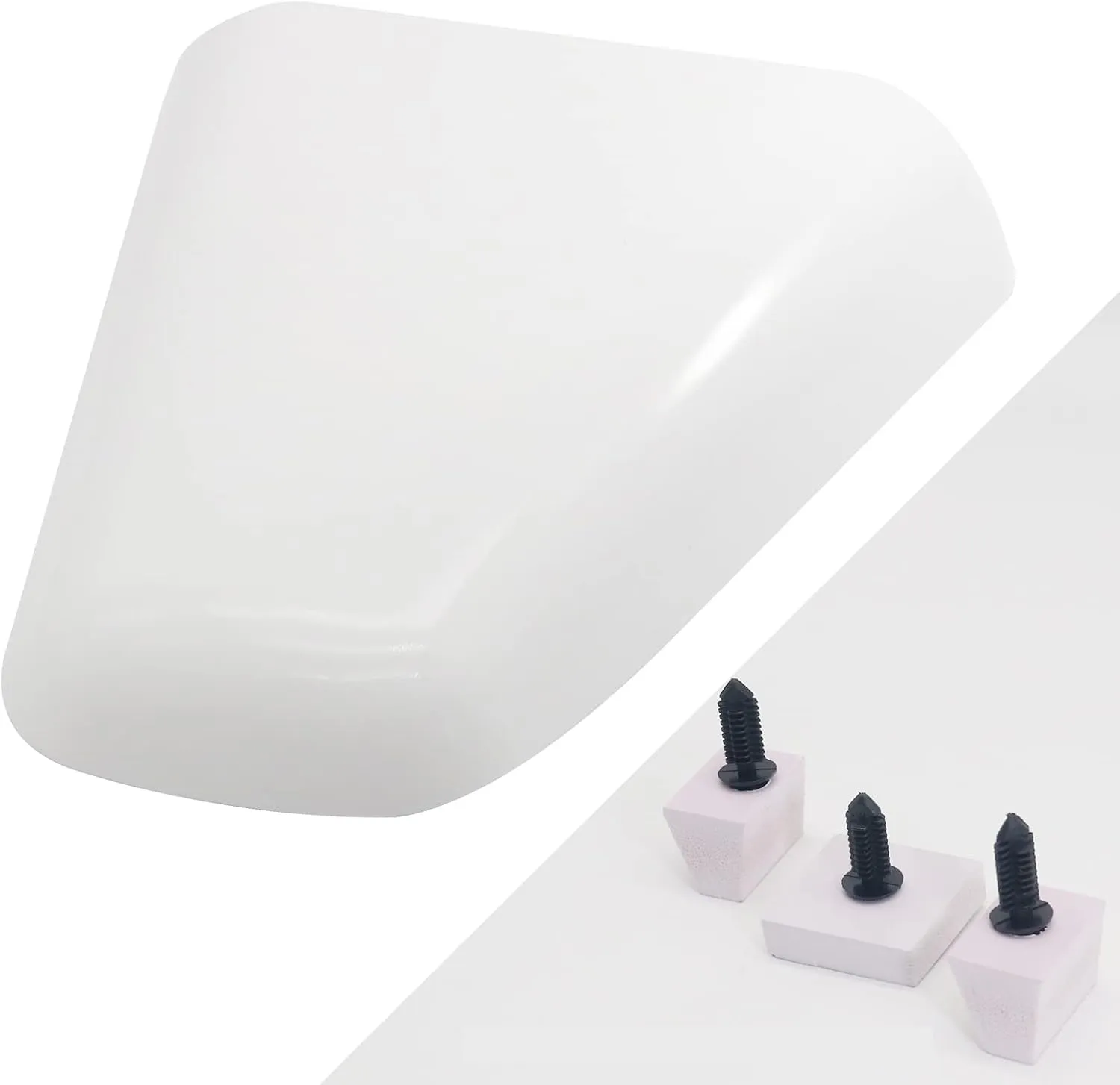 for SEA RAY 688721 Ventilation Cover Hull Clam Shell Side Vent Size 5-11/16 X 5,for SEA RAY Boats Cover with Studs,White ABS Cover,Vanshly