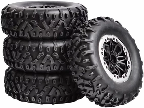 for D90 for MN98 99S for WPL for C14 24 34 for B14 24 for P06 for LD1297 1299 RC Car Upgrade Parts Accessories 4pcs 64mm Soft Tire Wheel Rc Car Tires