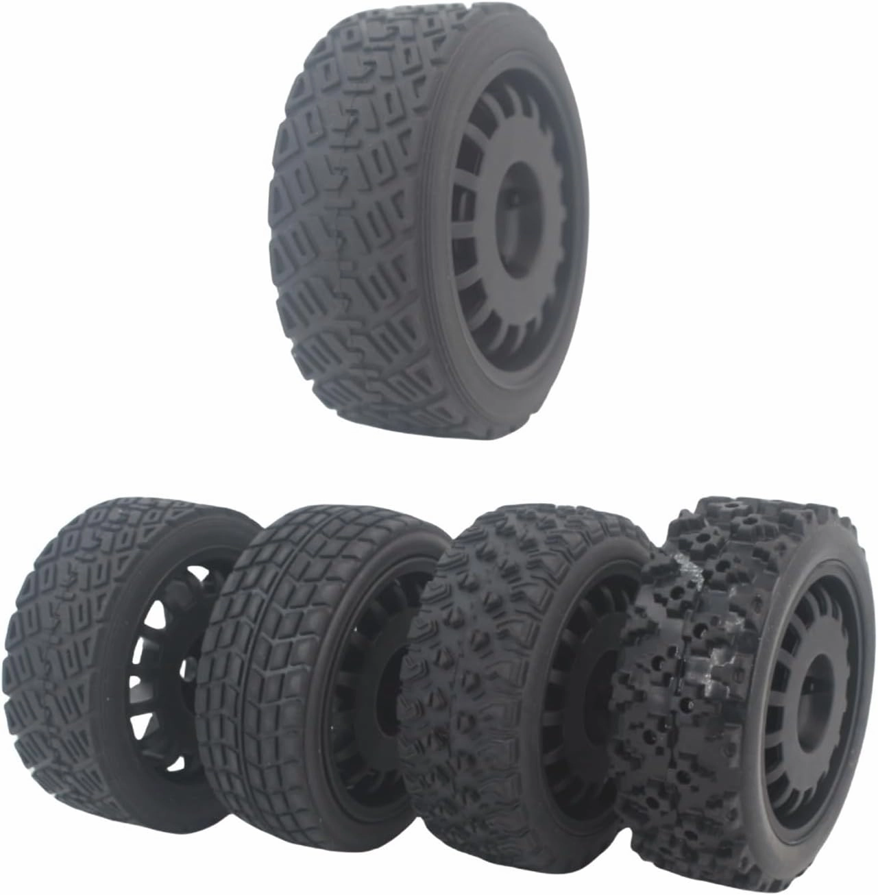 for HSP for HPI for Kyosho for Sakura for Tamiya for Yokomo 4pcs 1/10 Soft Rubber Tire Touring Car Tire 1/10 for Rally Tire Rc Car Tires(21004)