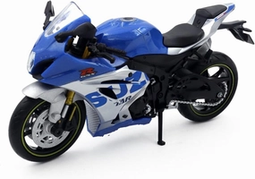 for Kawasaki Ninja Kids Alloy Scooter 1:14 Scale Sports Bike Figurine Die Casting Toy Motorcycle Racing Replica Collection Car Model Gift (Color : Blue)