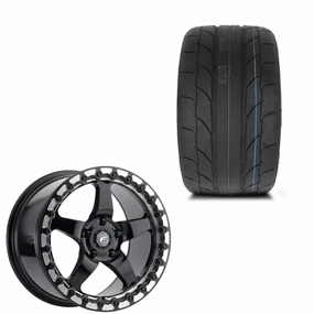 Forgestar Beadlock & Nitto Nt555 RII Wheel & Tire Combo Dodge Charger & Challenger