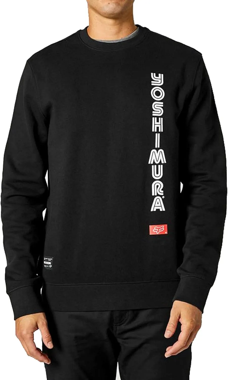 Fox Racing x Yoshimura Long Sleeve Men's Crew Fleece Sweatshirt Black 2XL
