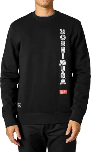 Fox Racing x Yoshimura Long Sleeve Men's Crew Fleece Sweatshirt Black 2XL