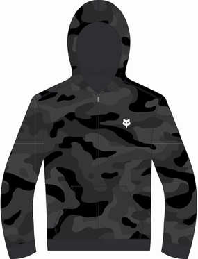 Fox Racing Boys' Youth Camo Fleece Zip-up Hoodie