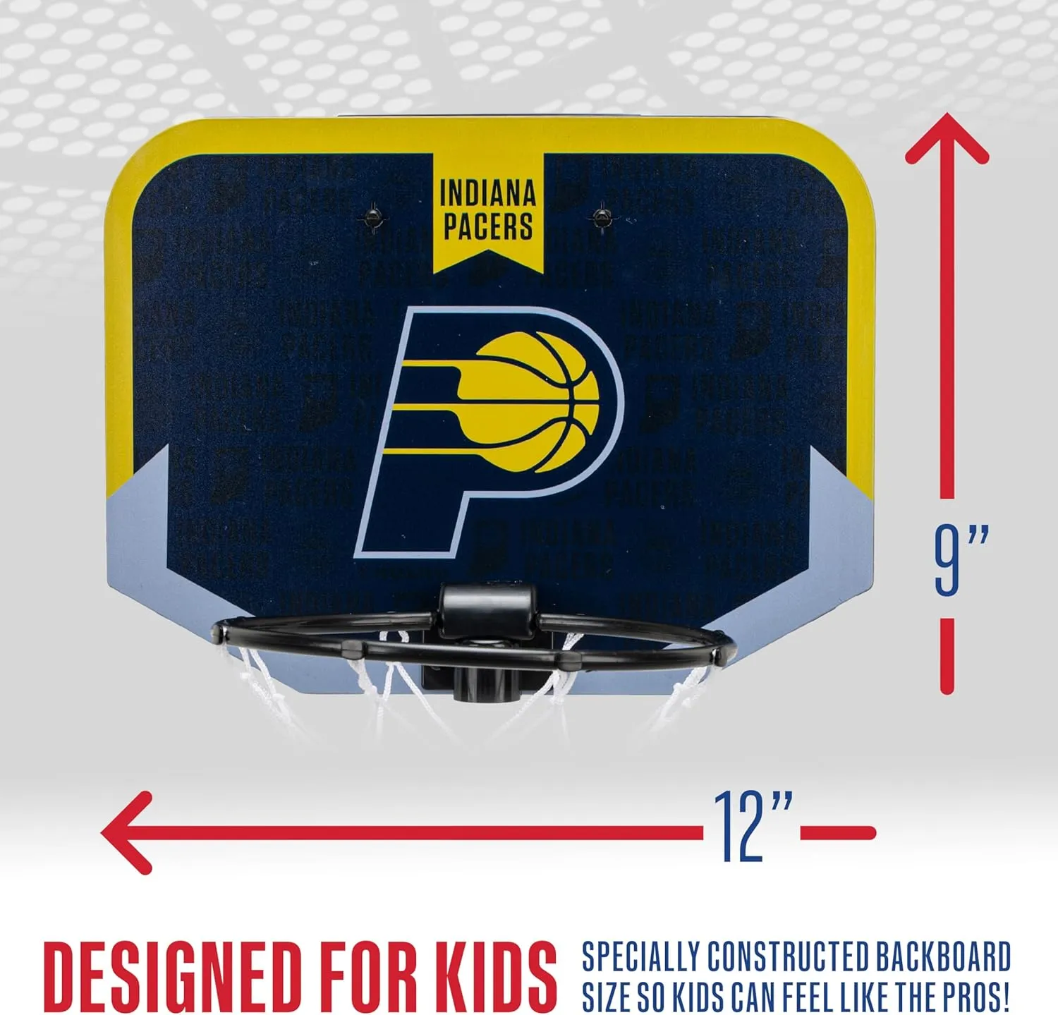 Franklin Sports NBA Team Over The Door Basketball Hoop - Kids Indoor Mini Basketball Hoop with Basketball - NBA Fan Shop Mini Hoop for Bedroom & Office