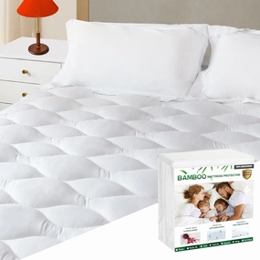 Full Size Mattress Topper Quilted Mattress Pad & Colling Mattress Cover with Deep Pocket