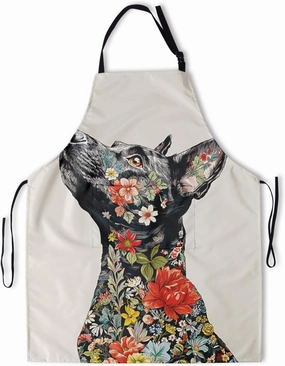 Funny Animal Apron with 2 Pockets Waterproof for Men Women Kitchen Garden Decor