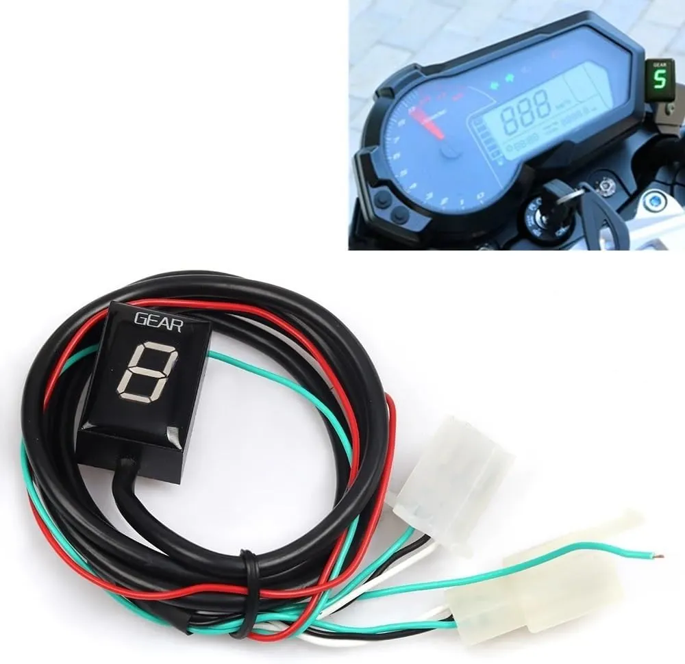 Gear Display Meter for Be&Nelli TNT125 TNT135 TNT 125 TNT 135 BJ125-3E BJ 125-3E Motorcycle Digital Gear Indicator Gear Display Meter Motorcycle Gear Indicator