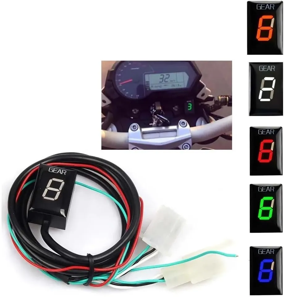 Gear Display Meter for Be&Nelli TNT125 TNT135 TNT 125 TNT 135 BJ125-3E BJ 125-3E Motorcycle Digital Gear Indicator Gear Display Meter Motorcycle Gear Indicator