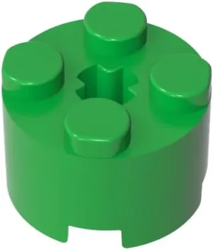 Gobricks GDS-607 2x2 Cylindrical Tiles Compatible with 6143 3941 All Major Brick Brands Toys Building Blocks Technical Parts Assembles DIY (37 Bright Green(043),800)