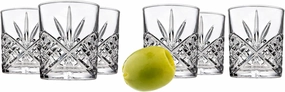 Godinger Mini Shot Glasses, Liquor Shot Glass Shooters, Vodka Shooters, Dublin Collection, Set of 6-2oz.