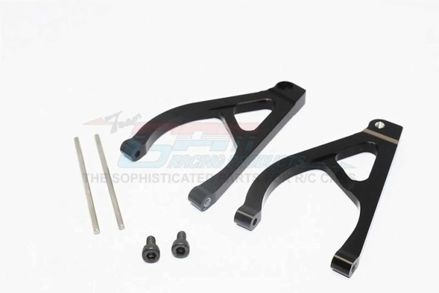 GPM for Traxxas 1/16 Mini E-Revo, Mini Summit Upgrade Parts Aluminum Rear Upper Arm - 1Pr Set Black