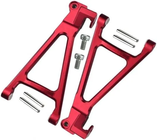 GPM for Traxxas 1/16 Mini E-Revo/Mini Summit Upgrade Parts Aluminum Rear Lower Arm - 1Pr Set Red